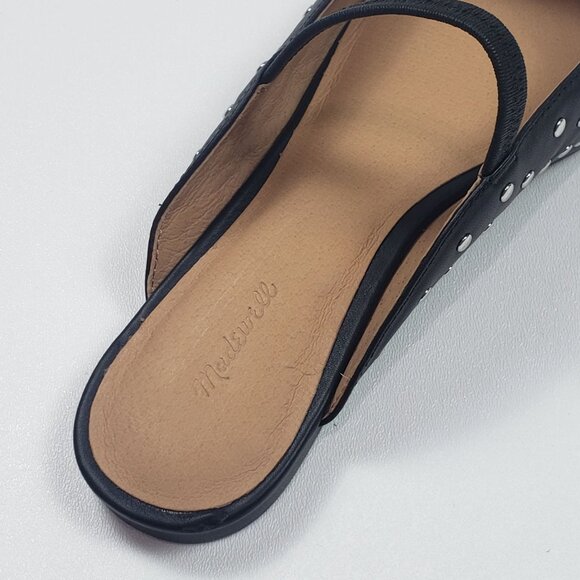 Madewell The Greta Ballet Flat Mule Women's Size 9M True Black Multi Stud Detail - Picture 9 of 16